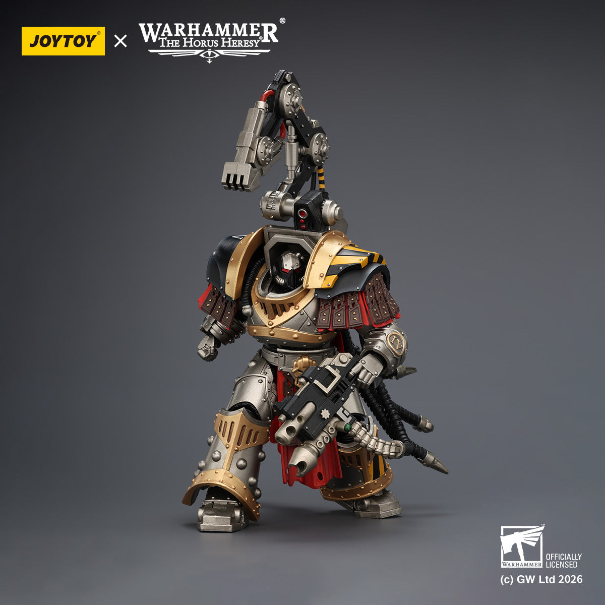 JOYTOY Warhammer Action Figure Iron Warriors Warsmithwith  Graviton Crusher Hammer Collection Model Birthday Gifts