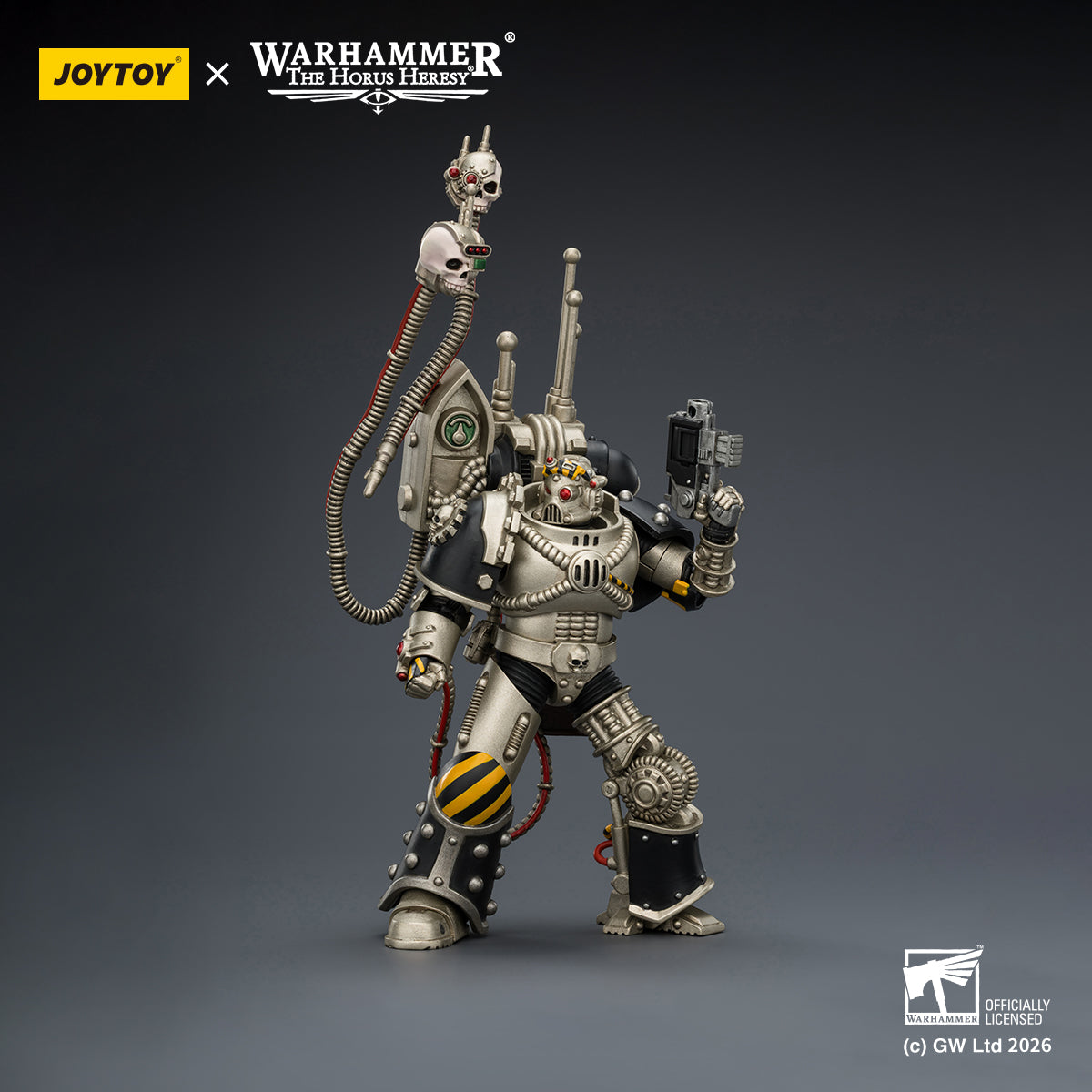 JOYTOY Warhammer Action Figure Iron Warriors Legion Praevian with Bolt Pistol Collection Model Birthday Gifts