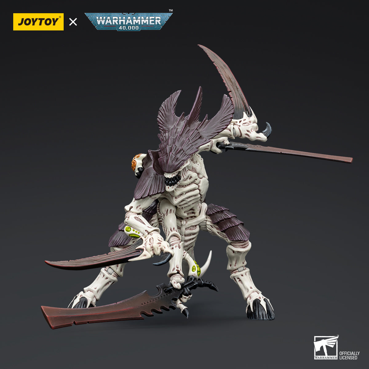 JOYTOY Action Figure 1/18 Tyranids Hive Fleet Leviathan Tyranid Warrior with Boneswords 2 Model Birthday Gifts 