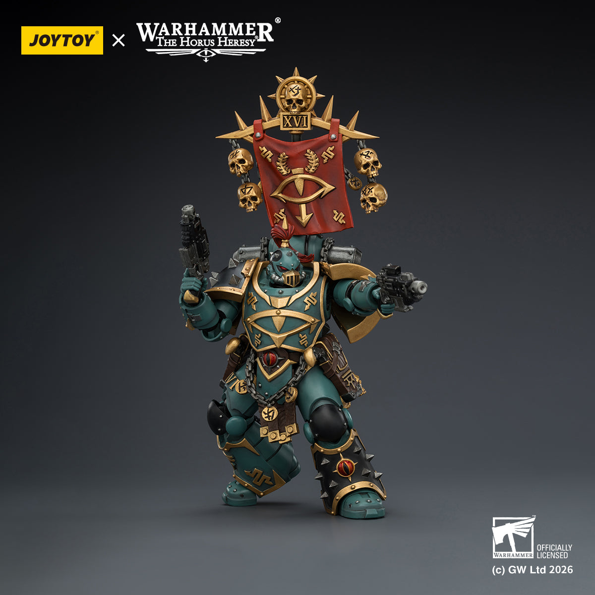 JOYTOY Warhammer Action Figure  Sons of Horus Vheren Ashurhaddon Master of the True Sons, with the Axe Serpentis   Collection Model Birthday Gifts