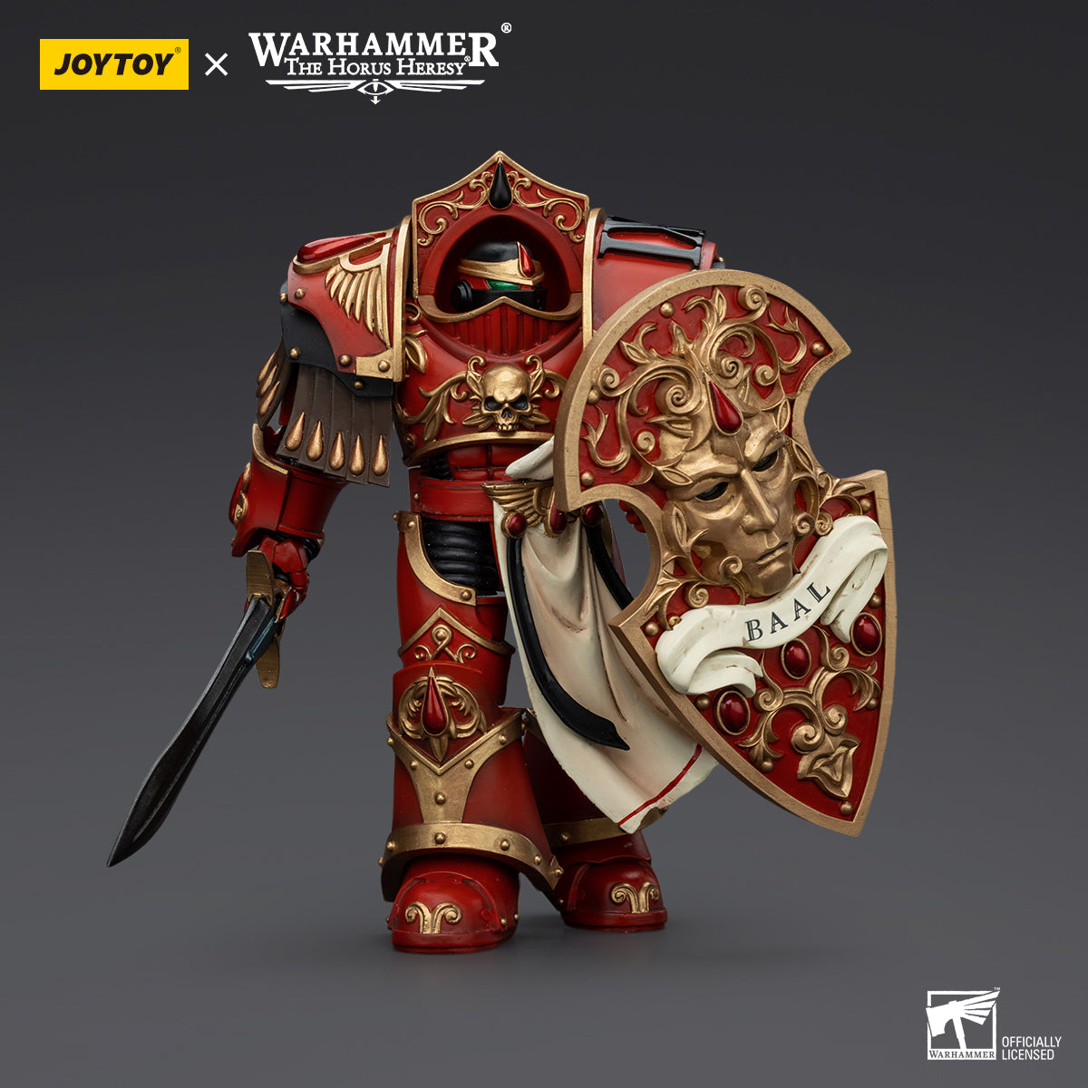 JOYTOY Action Figure 1/18 Blood Angels Crimson Paladins Squad Crimson Paladin 2 Model Birthday Gifts 