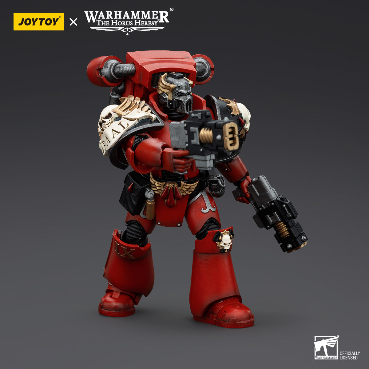JOYTOY Action Figure 1/18 Blood Angels Angel's Tears Squad Arch-Erelim with Volkite Serpentas Model Birthday Gifts 