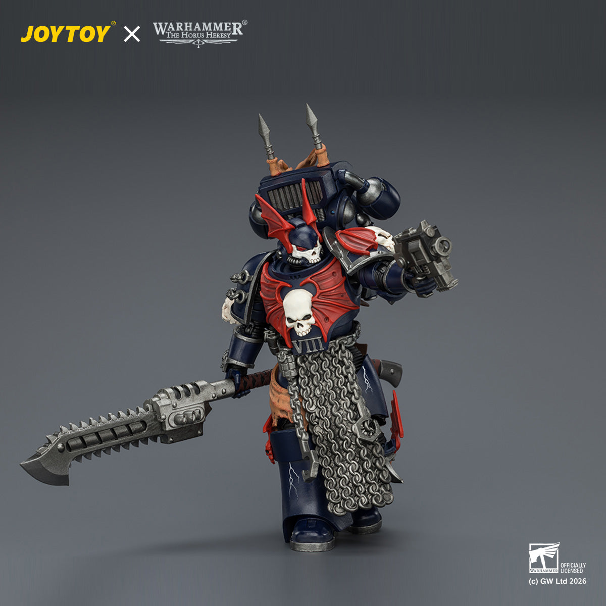 JOYTOY Warhammer  Night Lords Legion Praetor with Jump pack Collection Model Birthday Gifts