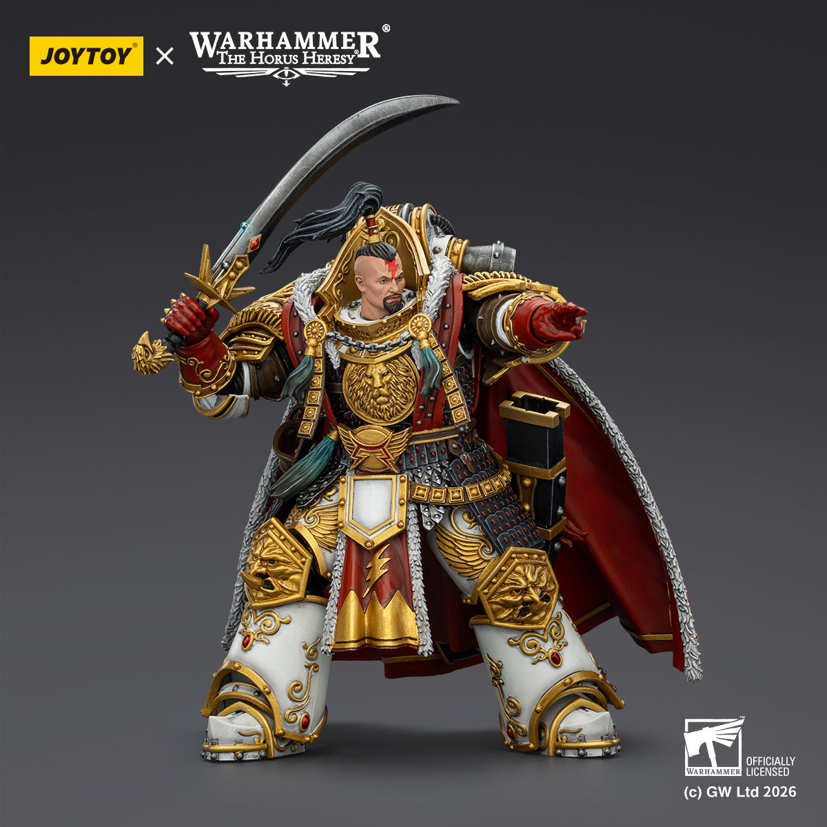 JOYTOY 1/18 Warhammer The Horus Heresy Action Figure White Scars Jaghatai Khan Primarch of the Vth Legion