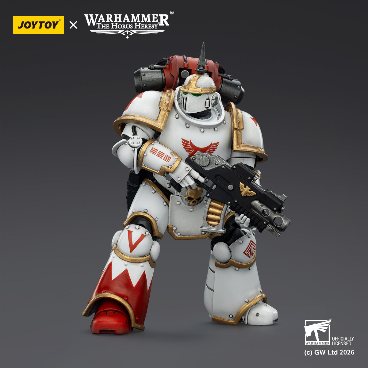 JOYTOY 1/18 Warhammer The Horus Heresy  Action Figure White Scars MKIll Tactical Legionary