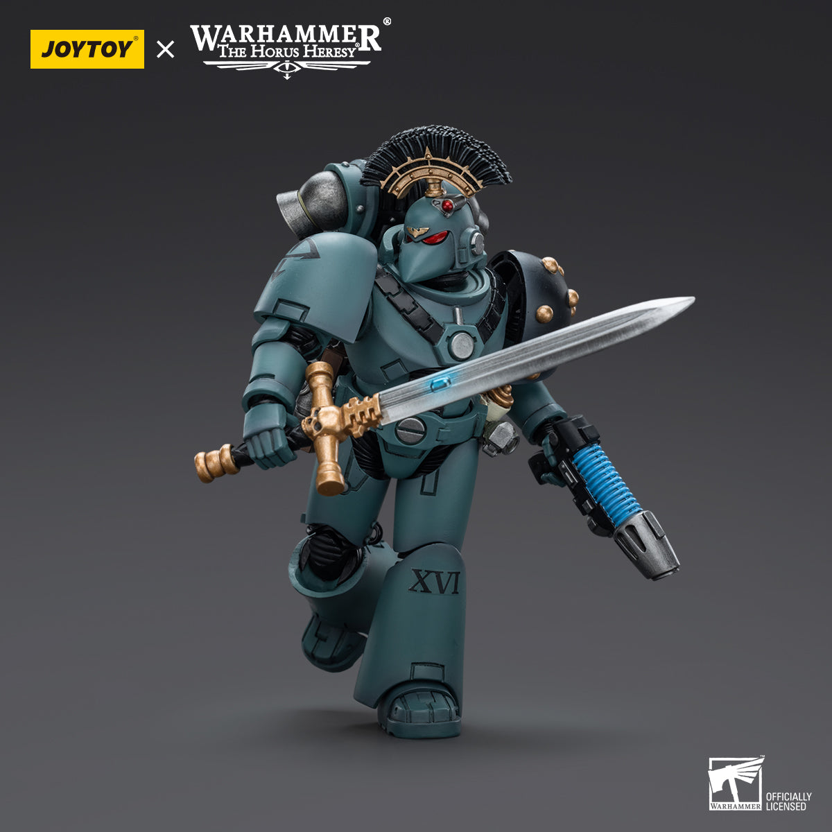 JOYTOY Action Figure 1/18 Sons of Horus MKVI Tactical Squad Sergeant with Power Sword Model Birthday Gifts 