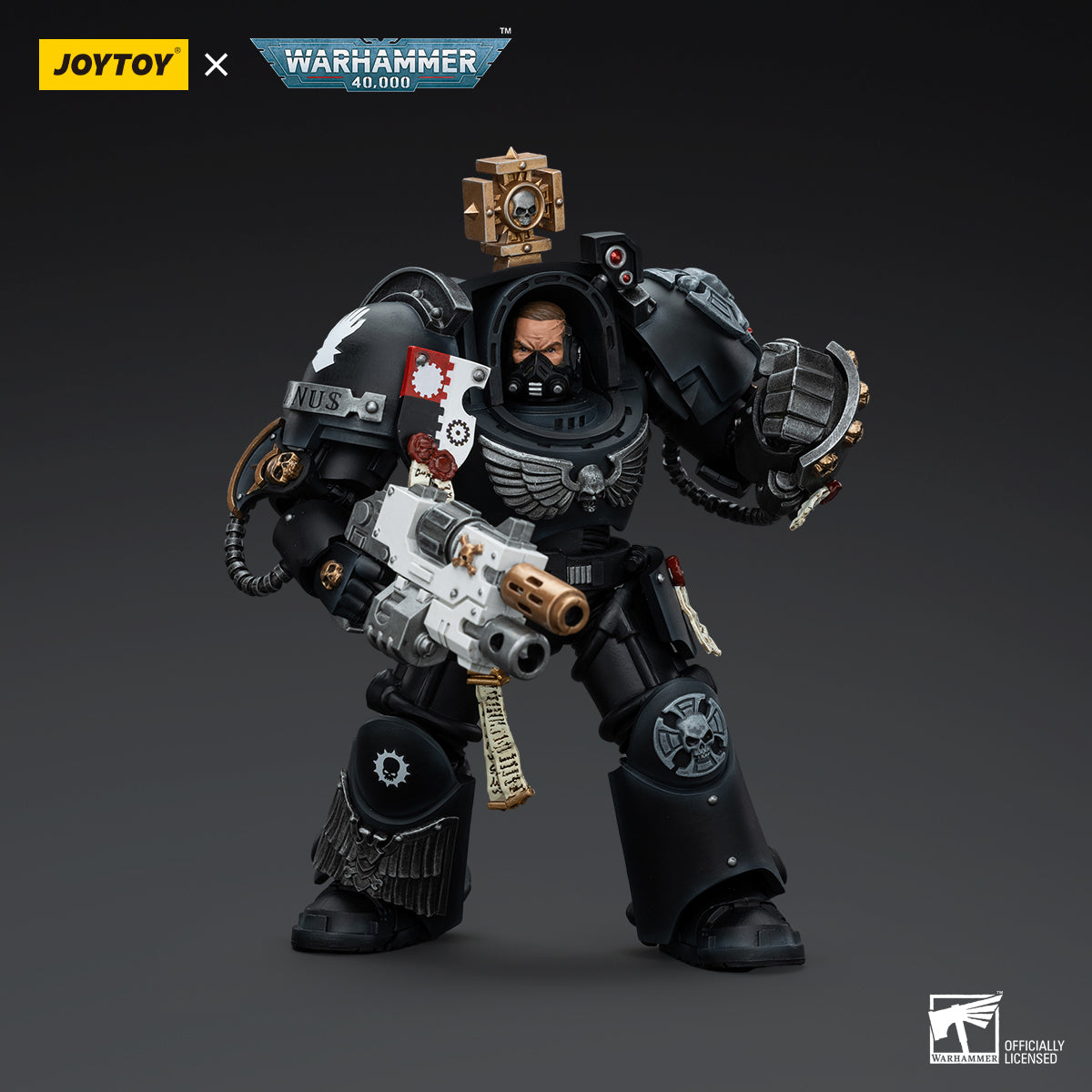 JOYTOY Action Figure 1/18 Iron Hands Captain in Terminator Armour Model Birthday Gifts
