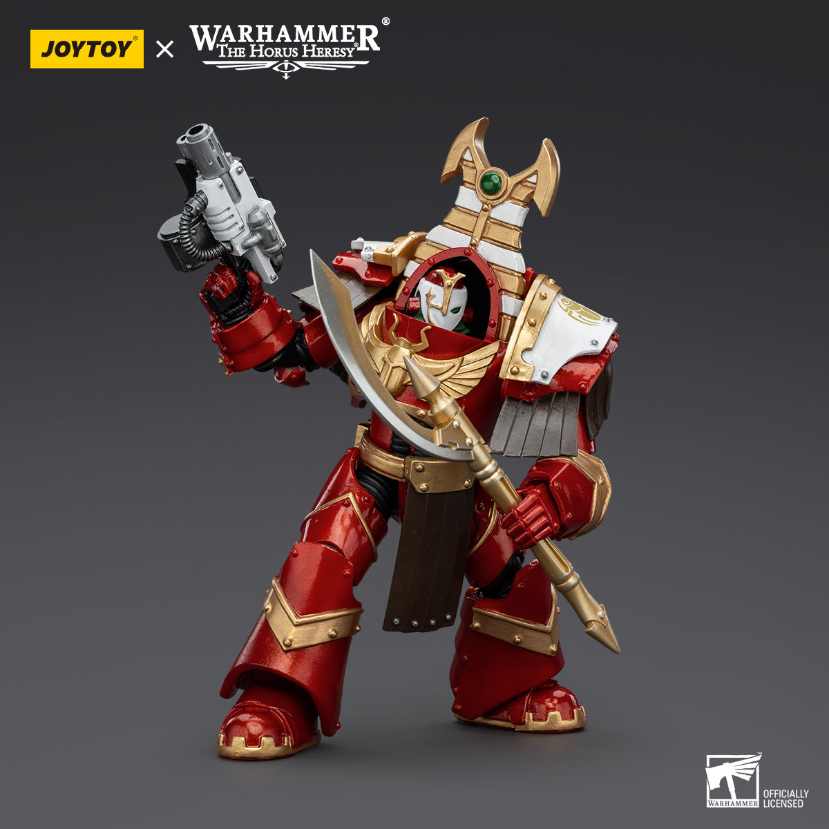 JOYTOY Action Figure 1/18 Thousand Sons Sekhmet Terminator Cabal Sekhmet With Combi-Melta And Achea Force Weapon Model Birthday Gifts 