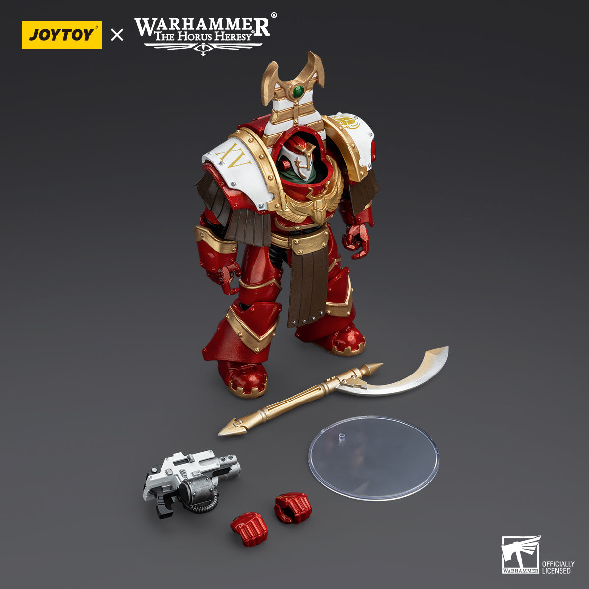 JOYTOY Action Figure 1/18 Thousand Sons Sekhmet Terminator Cabal Sekhmet With Combi-Melta And Achea Force Weapon Model Birthday Gifts 