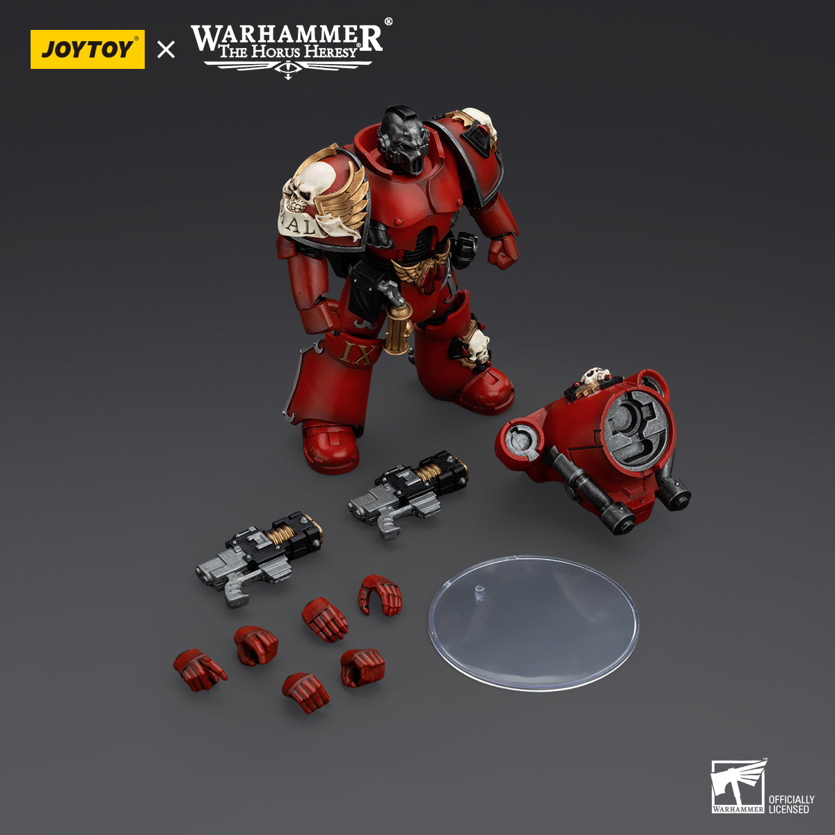 JOYTOY Action Figure 1/18 Blood Angels Angel's Tears Squad Erelim with Volkite Serpentas Model Birthday Gifts 