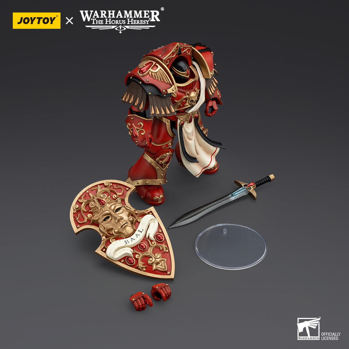 JOYTOY Action Figure 1/18 Blood Angels Crimson Paladins Squad Crimson Paladin 2 Model Birthday Gifts 