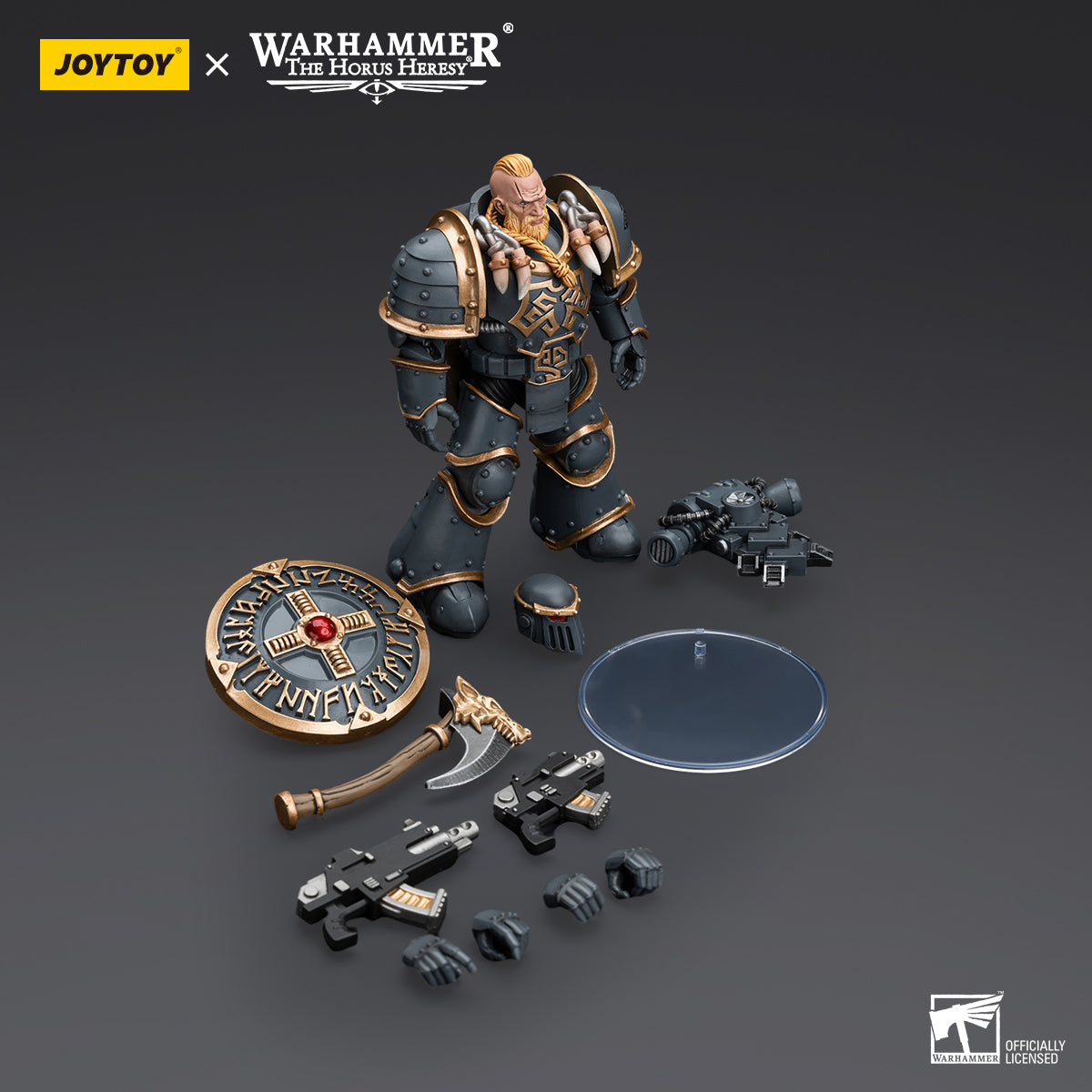 JOYTOY Action Figure 1/18 Space Wolves Gray Slayer Pack Gray Slayer 1 Model Birthday Gifts 