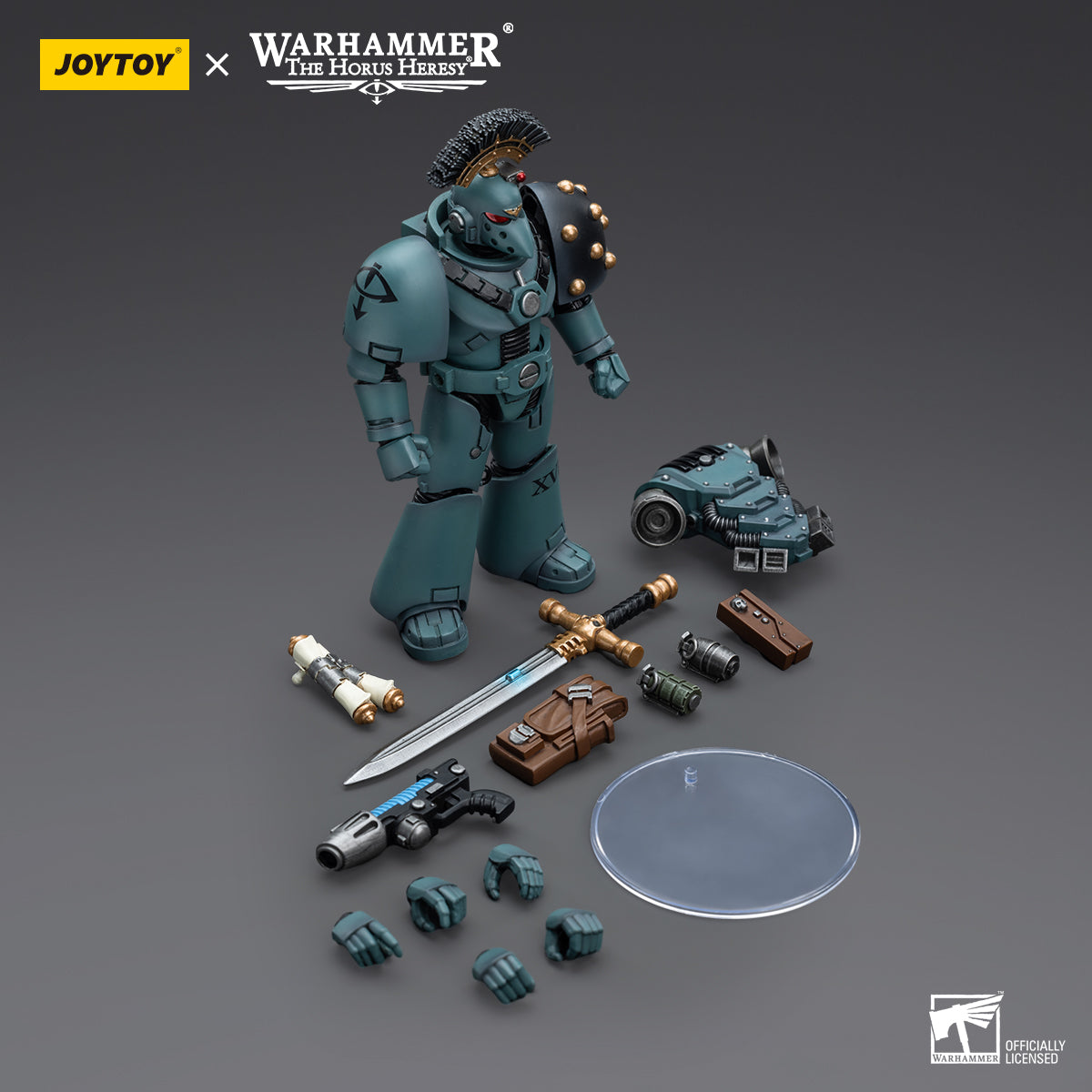 JOYTOY Action Figure 1/18 Sons of Horus MKVI Tactical Squad Sergeant with Power Sword Model Birthday Gifts 