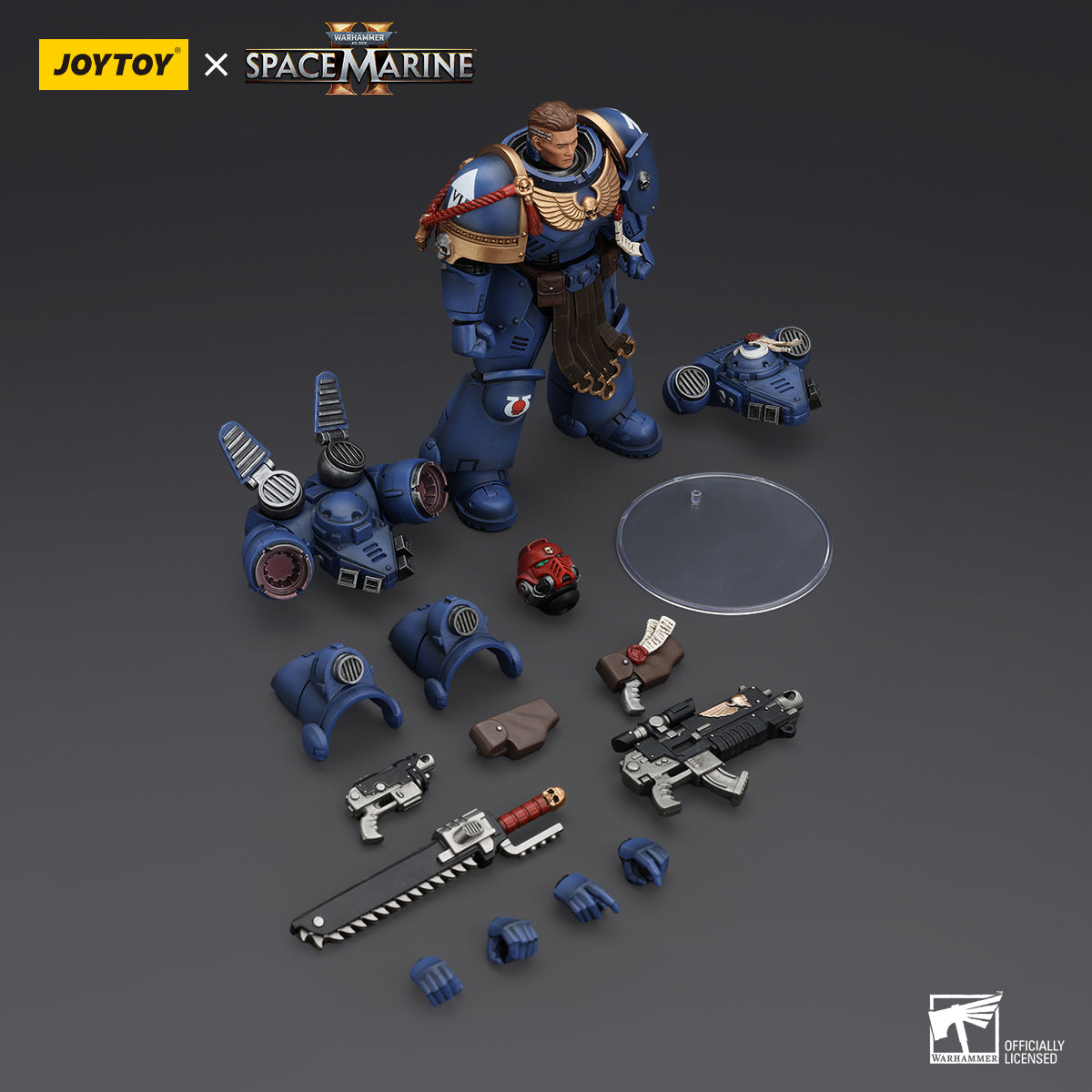 JOYTOY Action Figure 1/18 Ultramarines Sergeant Gadriel Model Birthday Gifts 