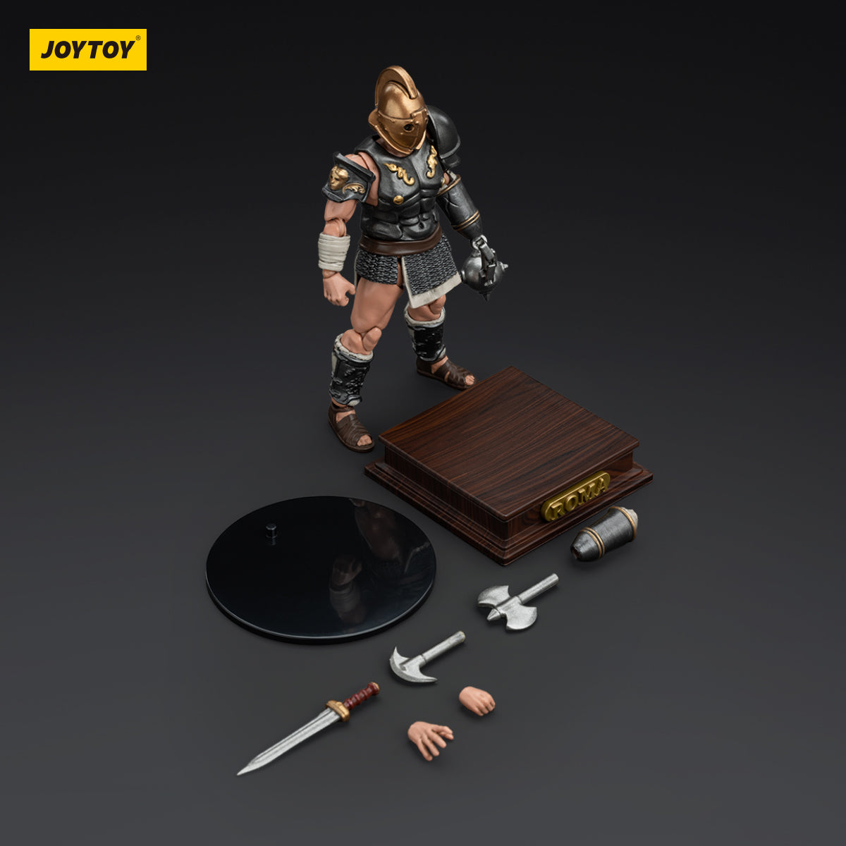 JOYTOY Action Figure 1/18 Roman Gladiator Secutor Gladiator Model Birthday Gifts
