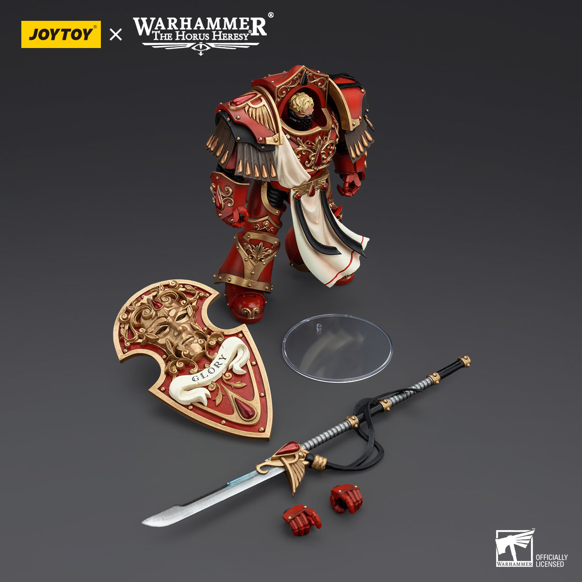 JOYTOY Action Figure 1/18 Blood Angels Crimson Paladins Squad Crimson Exemplar Model Birthday Gifts 