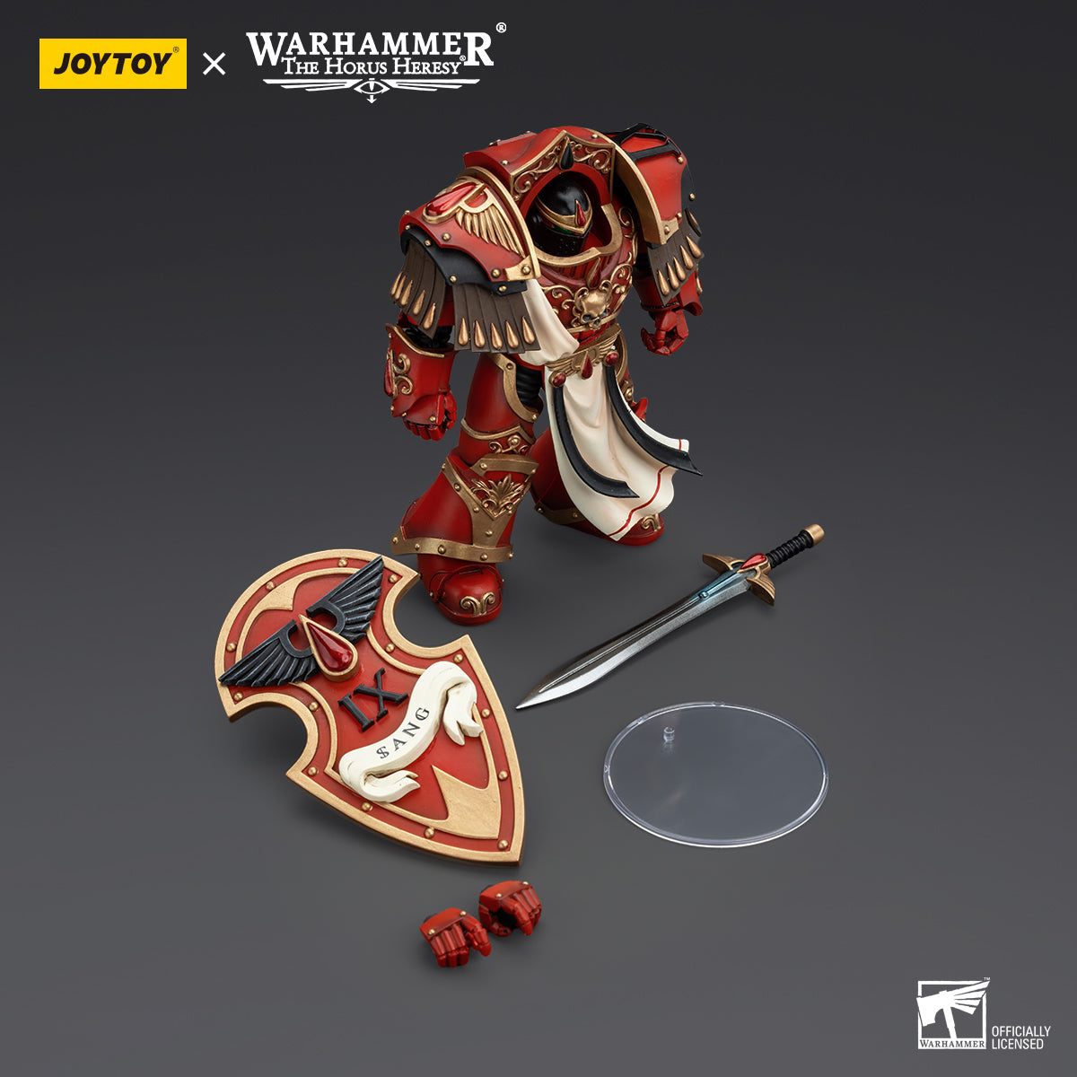 JOYTOY Action Figure 1/18 Blood Angels Crimson Paladins Squad Crimson Paladin 1 Model Birthday Gifts 