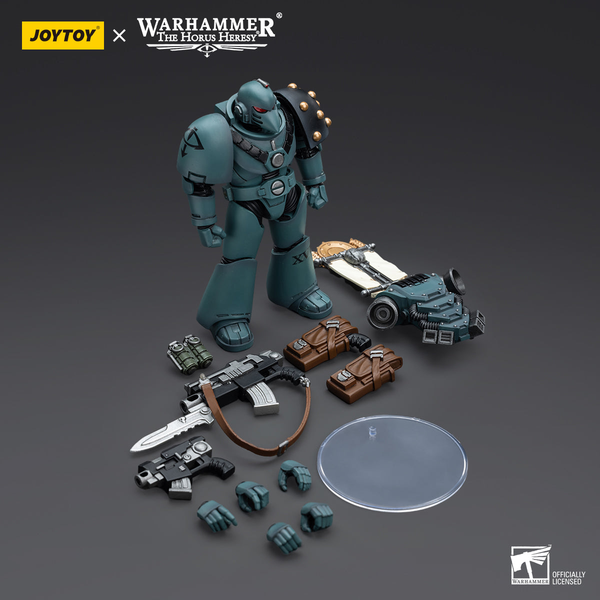 JOYTOY Action Figure 1/18 Sons of Horus MKVI Tactical Squad Legionary with Legion Vexilla Model Birthday Gifts 
