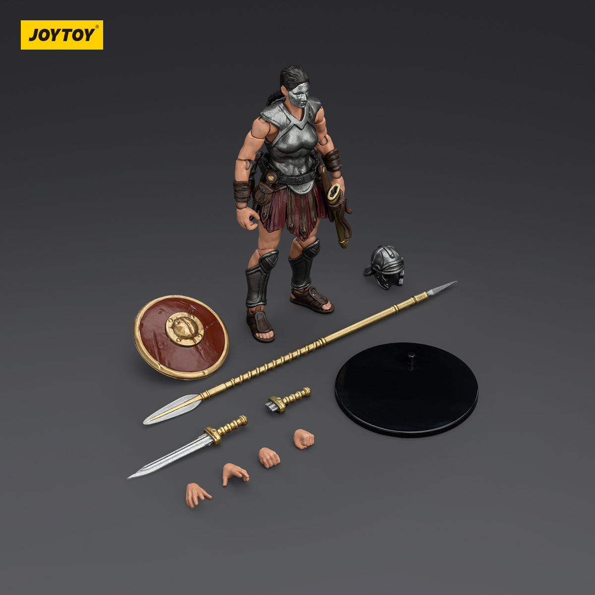 JOYTOY Action Figure 1/18 Roman Republic Legionary Light Infantry Sword and Shield Female Model Birthday Gifts 