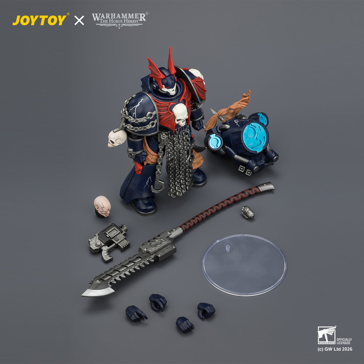 JOYTOY Warhammer  Night Lords Legion Praetor with Jump pack Collection Model Birthday Gifts