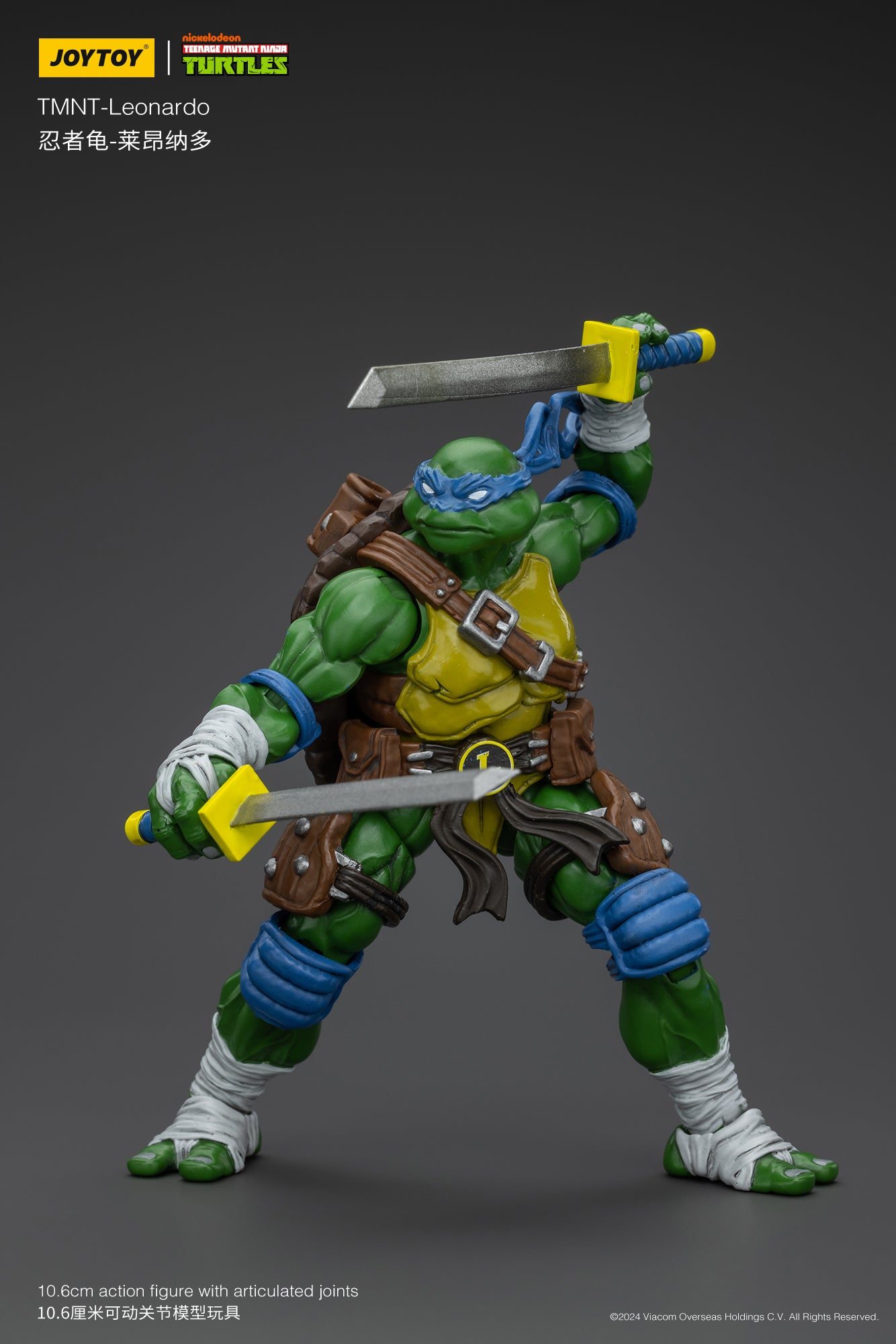 [IN STOCK] JOYTOY TMNT Action Figure 1/18 TMNT-Leonardo Anime Military Model Toys JT6892