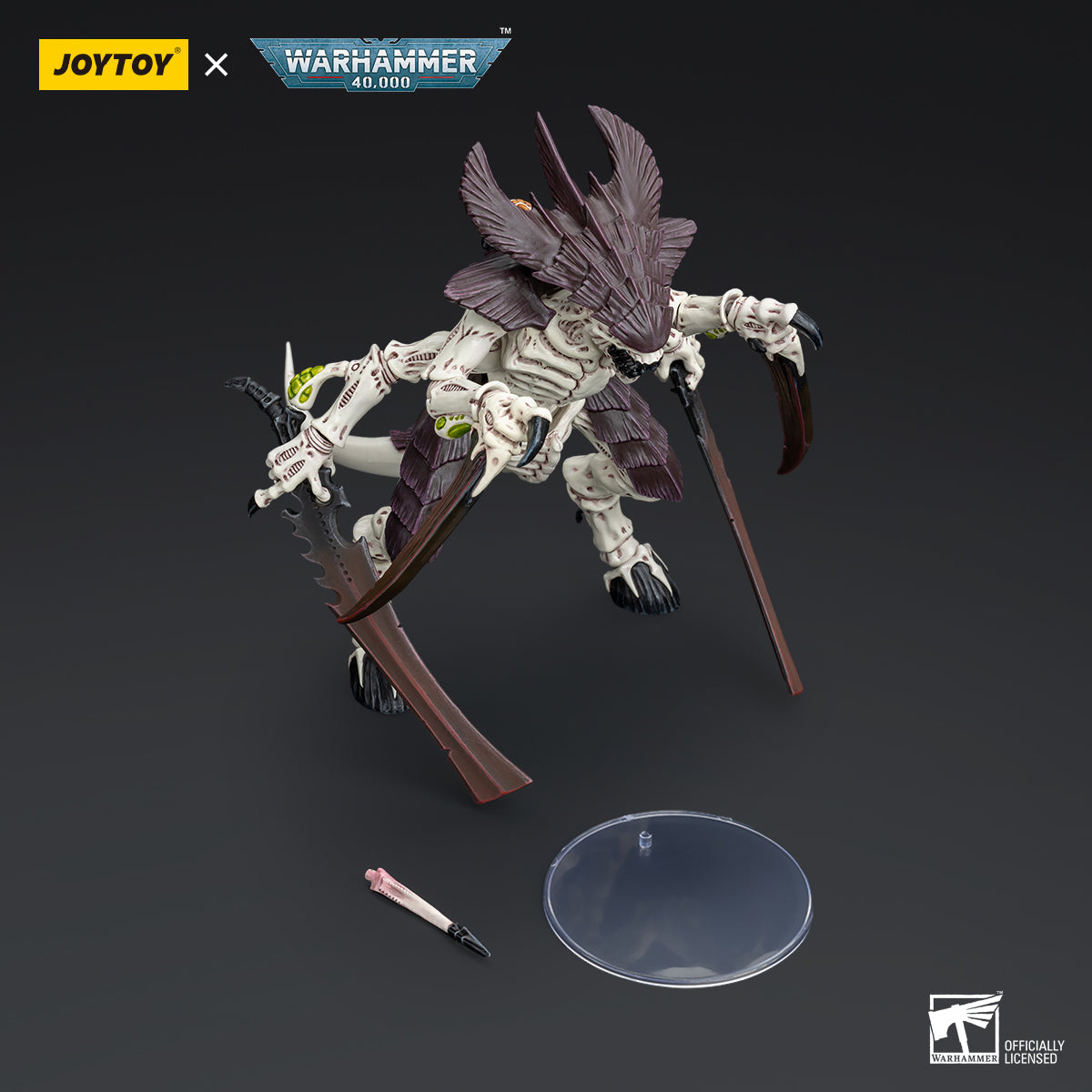 JOYTOY Action Figure 1/18 Tyranids Hive Fleet Leviathan Tyranid Warrior with Boneswords 2 Model Birthday Gifts 
