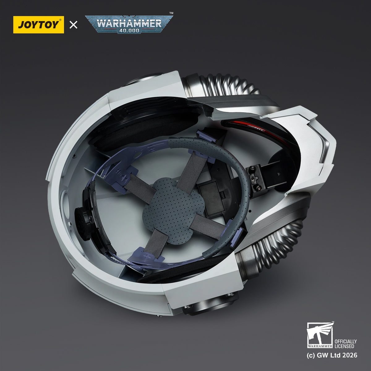 JOYTOY Warhammer 40k  Action Figure 1/1 White Scars MkX Helmet  Assault Anime Military Model Toys JT04094
