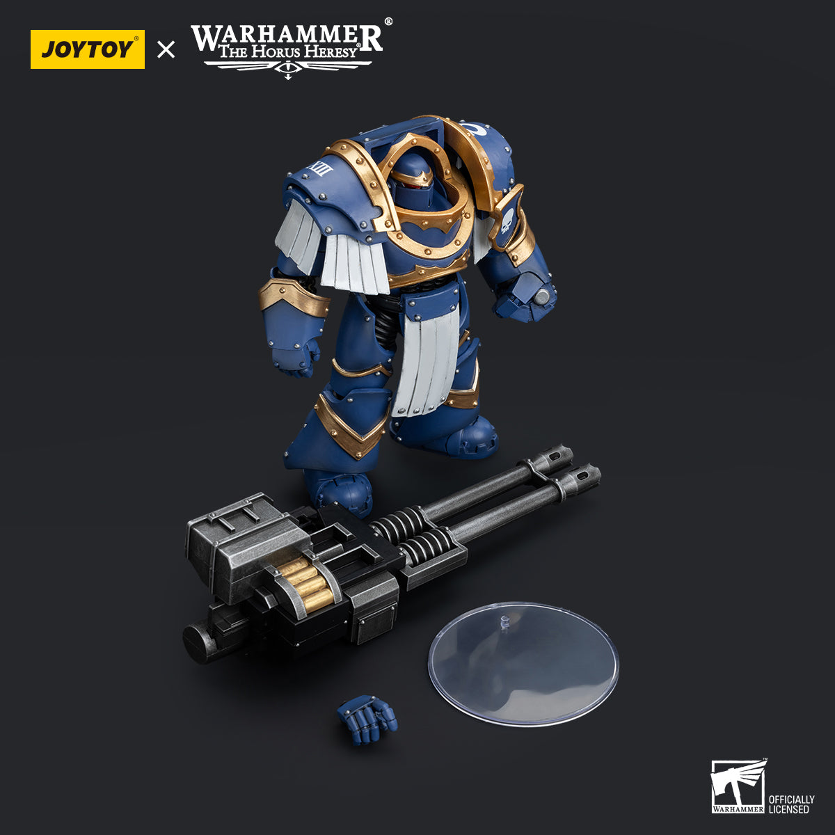 JOYTOY Action Figure 1/18 Uitramarines Cataphractii Terminator Squad Terminator with Reaper Autocannon Model Birthday Gifts 