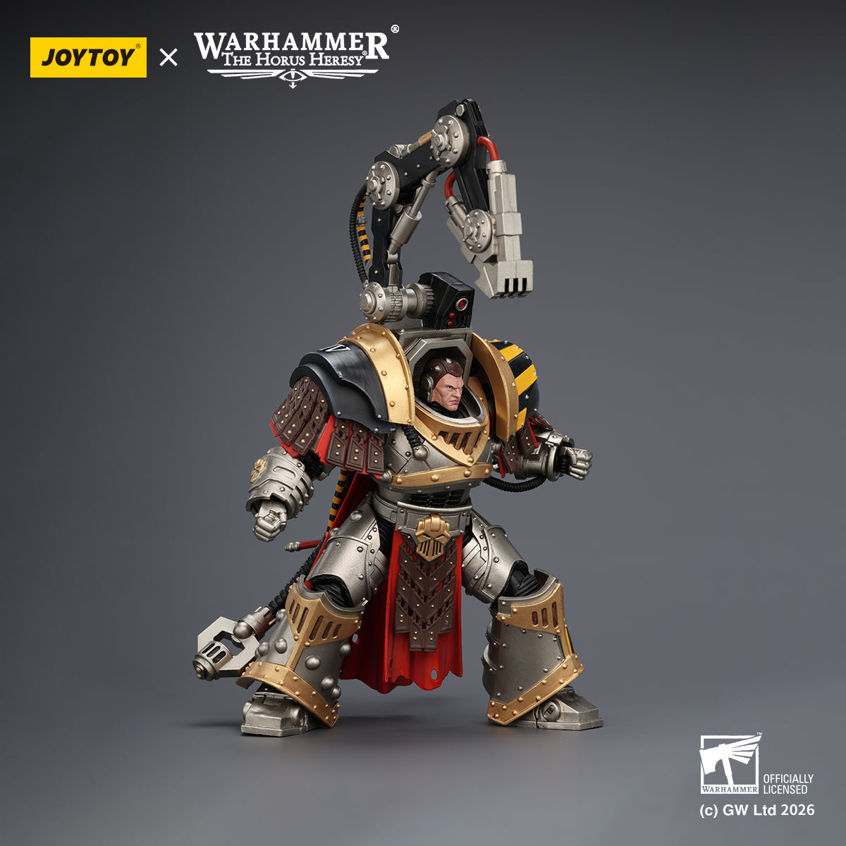 JOYTOY Warhammer Action Figure Iron Warriors Warsmithwith  Graviton Crusher Hammer Collection Model Birthday Gifts