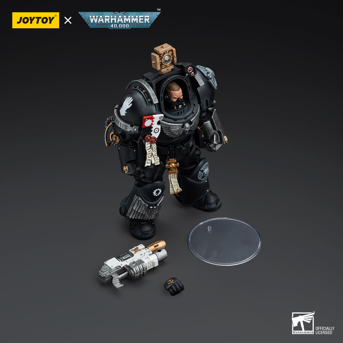 JOYTOY Action Figure 1/18 Iron Hands Captain in Terminator Armour Model Birthday Gifts