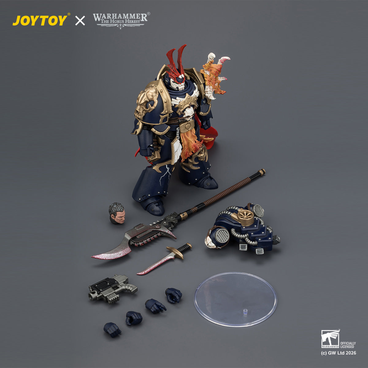 JOYTOY Warhammer Night Lords Sevatar, First Captain of the Night Lords The Prince of Crows  Collection Model Birthday Gifts