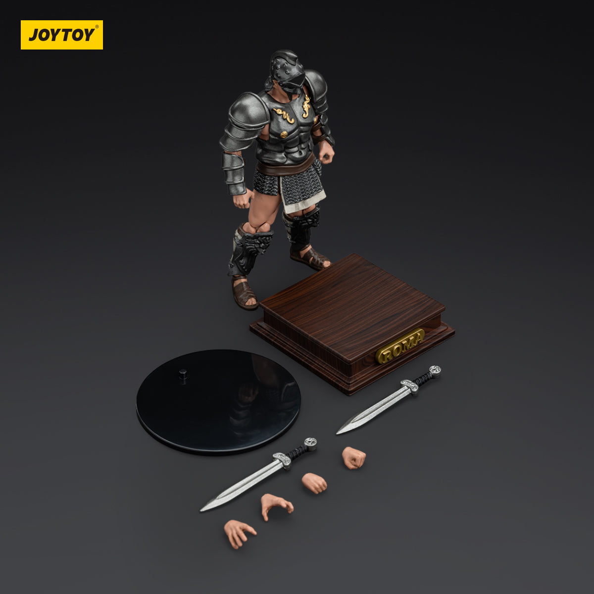 JOYTOY Action Figure 1/18 Roman Gladiator Dimachaerus Gladiator Model Birthday Gifts