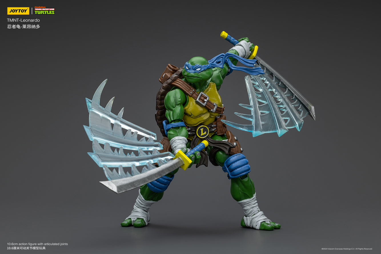 [IN STOCK] JOYTOY TMNT Action Figure 1/18 TMNT-Leonardo Anime Military Model Toys JT6892