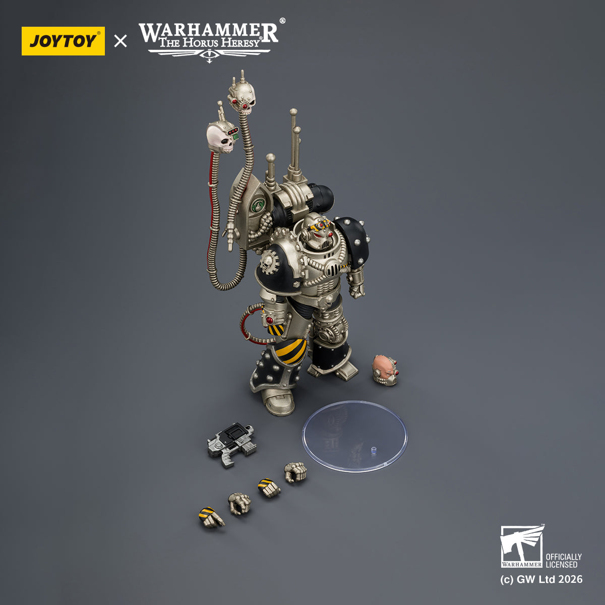 JOYTOY Warhammer Action Figure Iron Warriors Legion Praevian with Bolt Pistol Collection Model Birthday Gifts