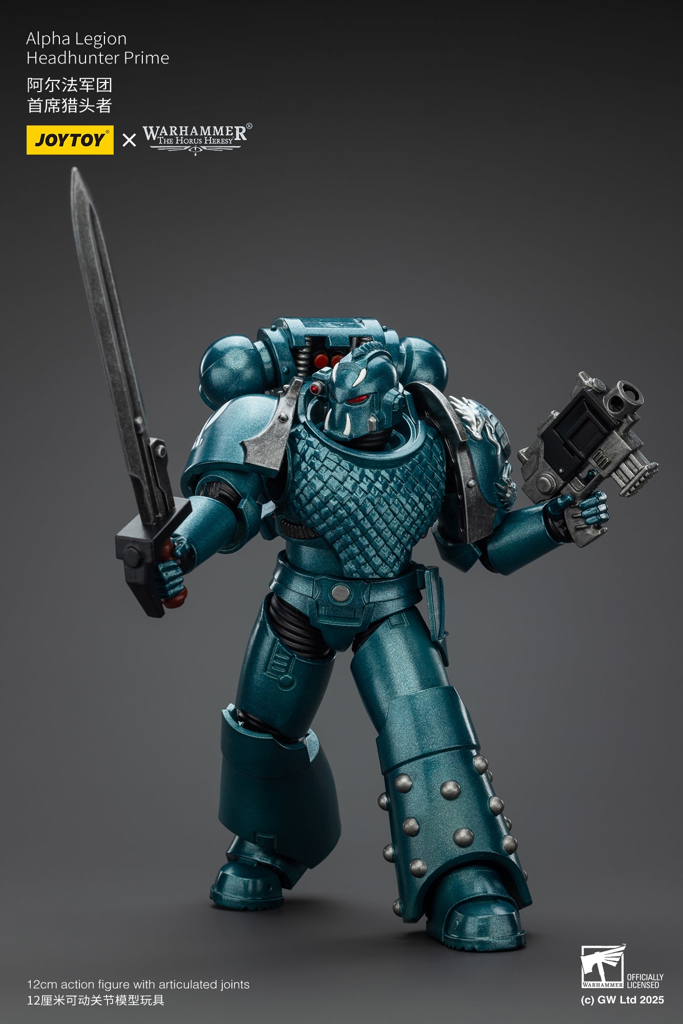 [IN STOCK]JOYTOY Warhammer 40K Action Figure 1/18 Alpha Legion Headhunter Prime