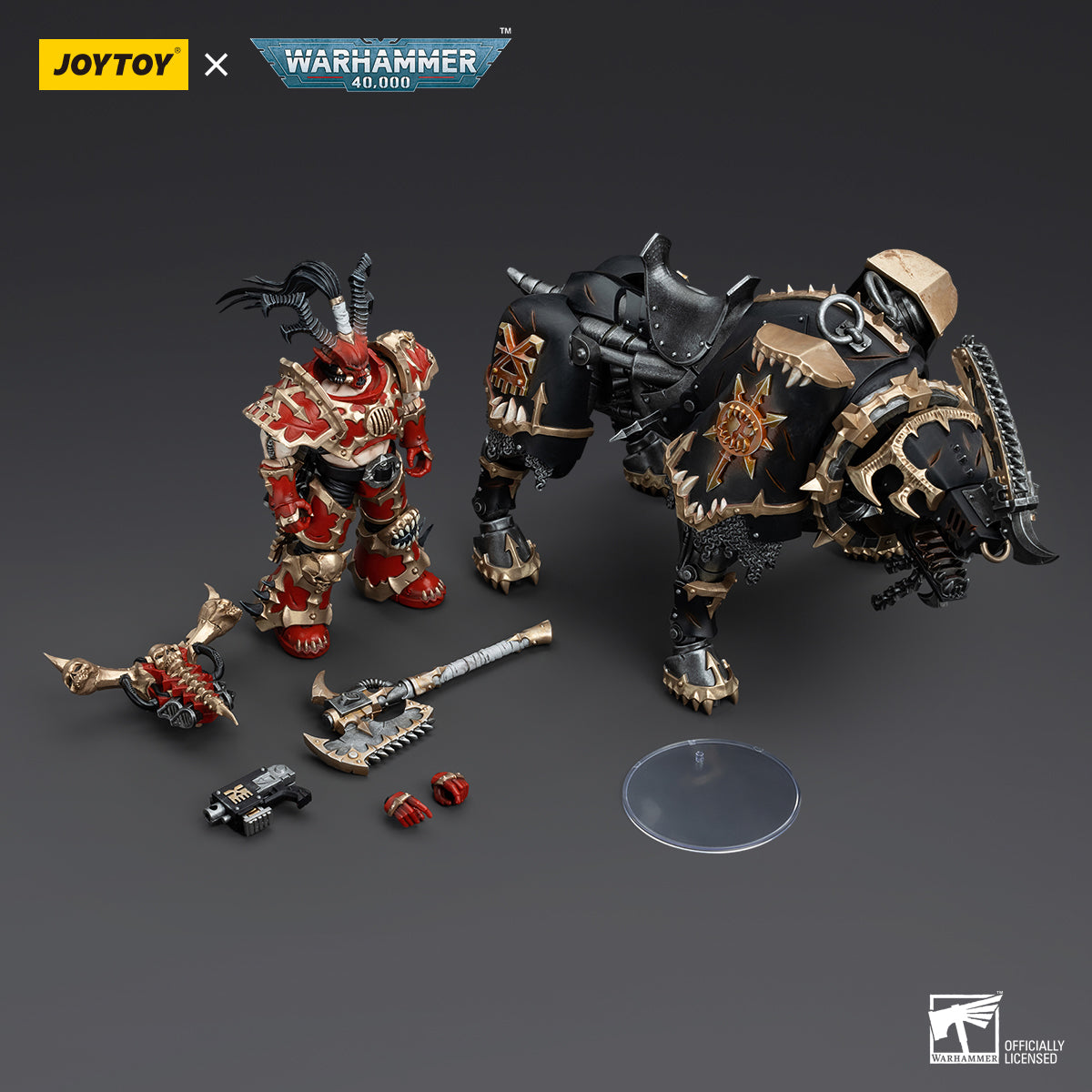 JOYTOY  Warhammer  40k  1/18  Action Figure World Eaters Lord Invocatus & Dark Angels Master Lazarus