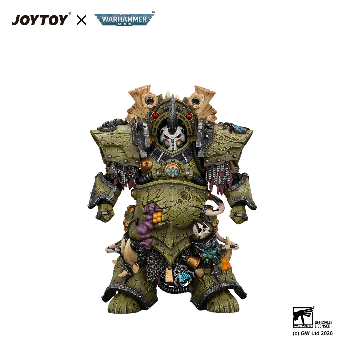 JOYTOY 1/18 Warhammer 40K Action Figure Death Guard Typhus Herald of the Plague God