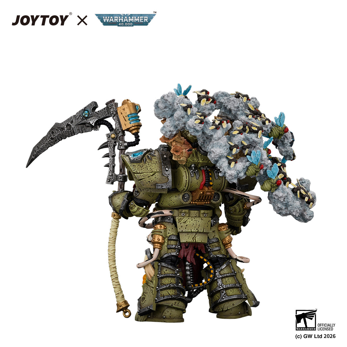 JOYTOY 1/18 Warhammer 40K Action Figure Death Guard Typhus Herald of the Plague God