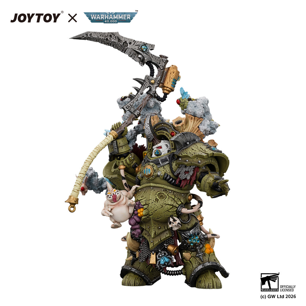 JOYTOY 1/18 Warhammer 40K Action Figure Death Guard Typhus Herald of the Plague God