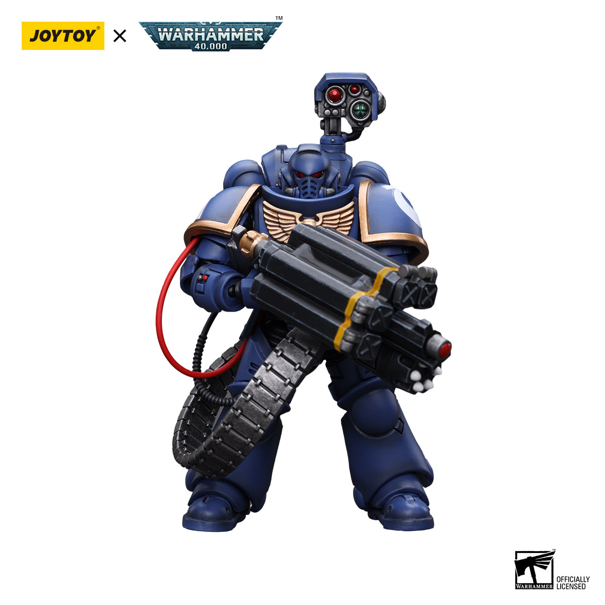 [IN STOCK]JOYTOY Warhammer 40K Action Figure 1/18 Ultramarines Desolation Marine with Castellan Launcher (Superkrak)