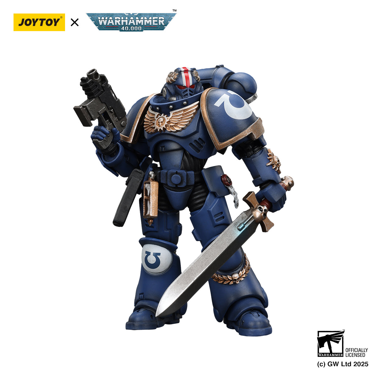 [IN STOCK]JOYTOY Warhammer 40K Action Figure 1/18 Ultramarines Primaris Lieutenant Argaranthe JT4065