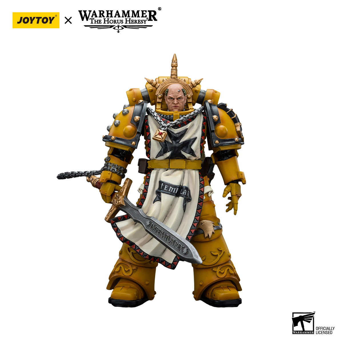 [IN STOCK]JOYTOY Warhammer 40K Action Figure 1/18 Imperial Fists Sigismund, First Captain of the Imperial Fists