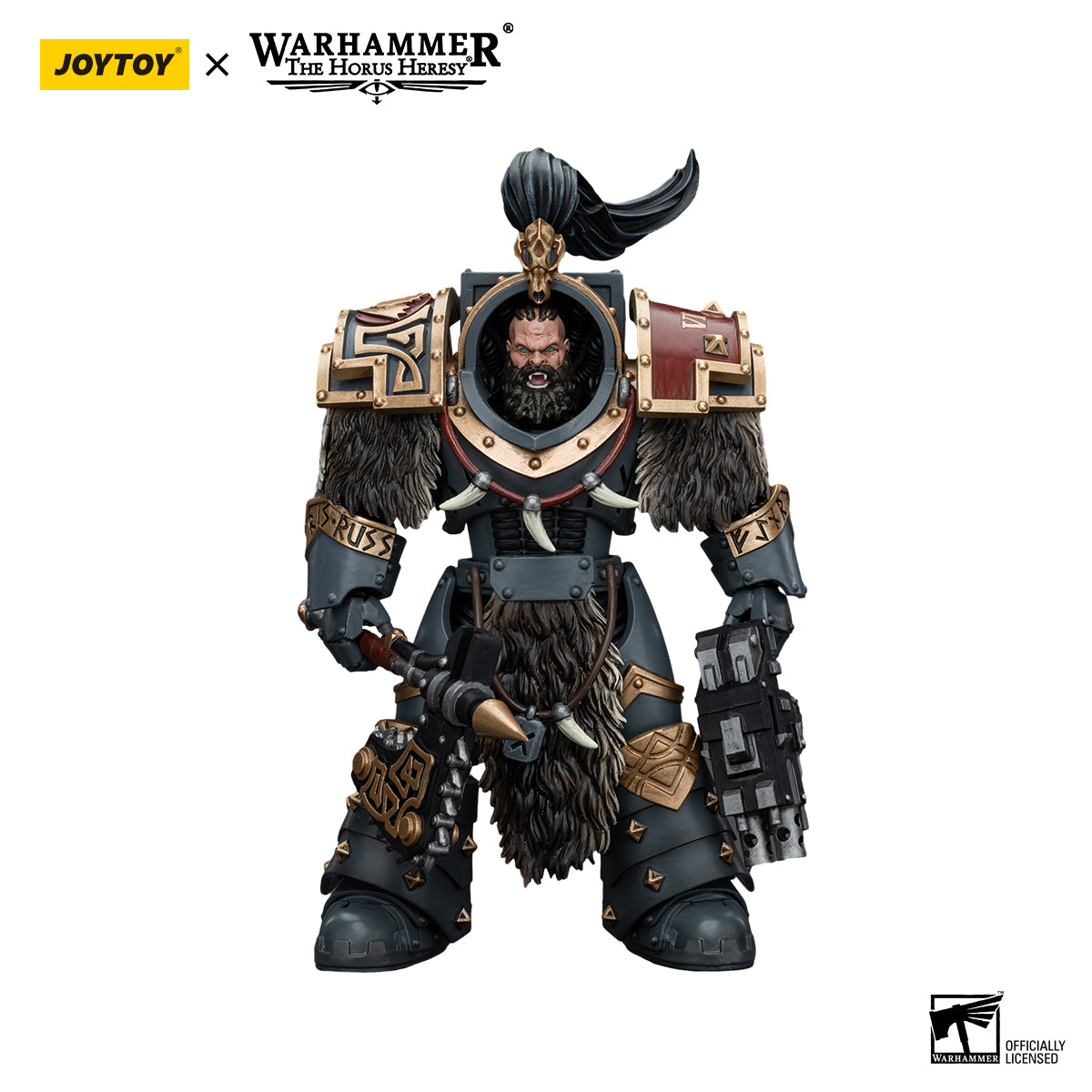 JOYTOY Action Figure 1/18 Space Wolves Varagyr Wolf Guard Squad Varagyr Thegn Model Birthday Gifts 