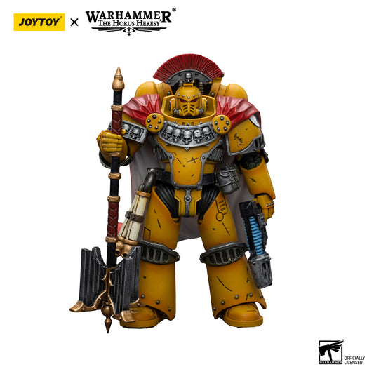 [IN STOCK] JOYTOY Warhammer 40k Action Figure 1/18 Imperial Fists Legion Chaplain Consul JT9039