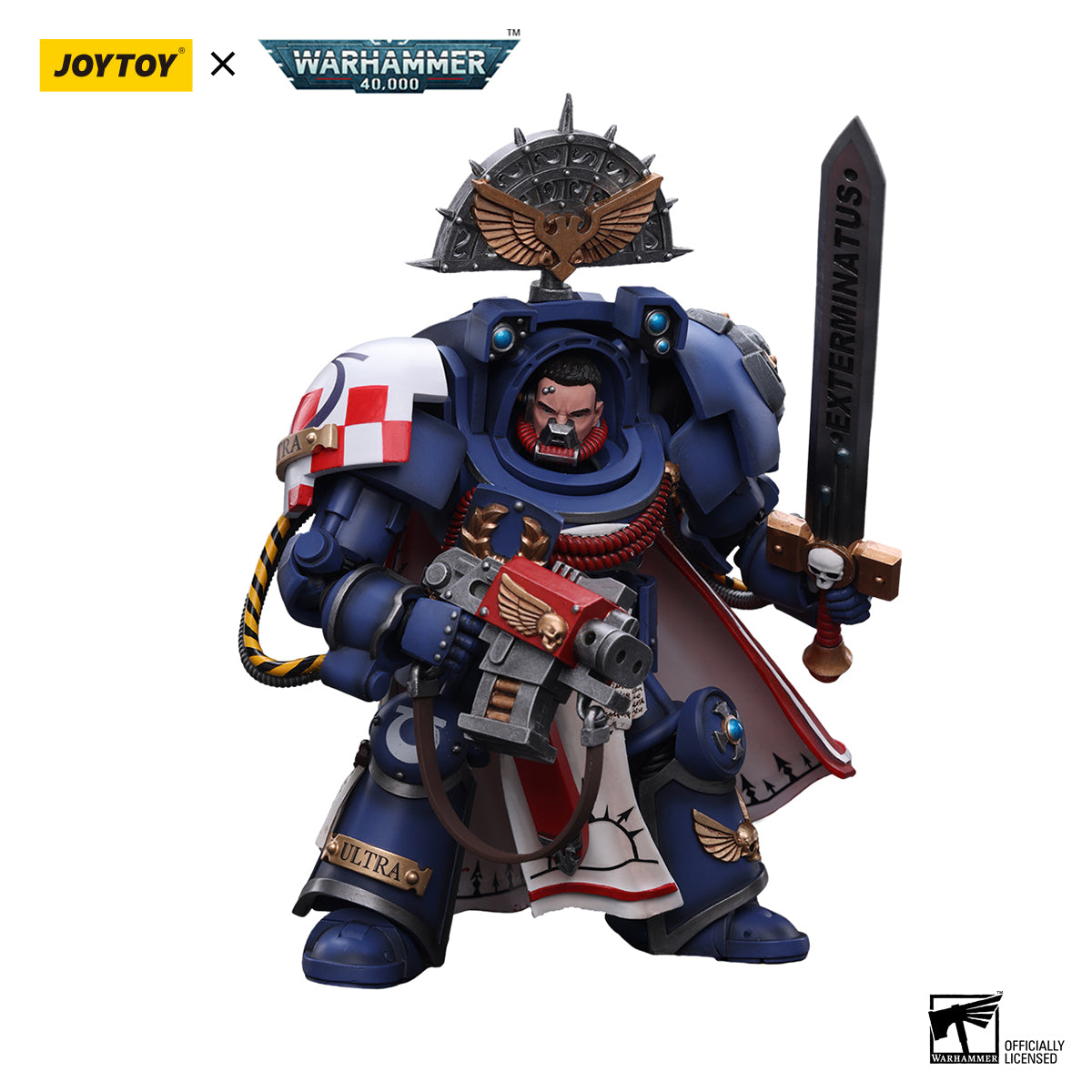 [IN STOCK] JOYTOY Warhammer 40K 1/18 Action Figure Ultramarines Titus-Collectors Edition Calgar Anime Military Model Toys Gifts