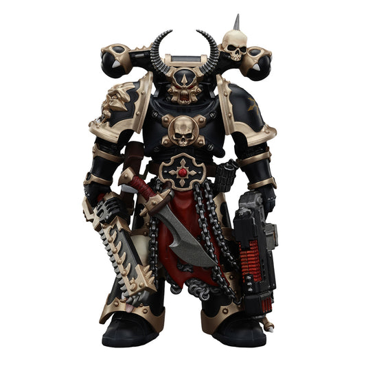 JOYTOY-Warhammer The Horus Heresy-1:18-Action Figure-Chaos Space Marines Black Legion Chosen with Combi-melta and chainsword-Collection Model Birthday Gifts