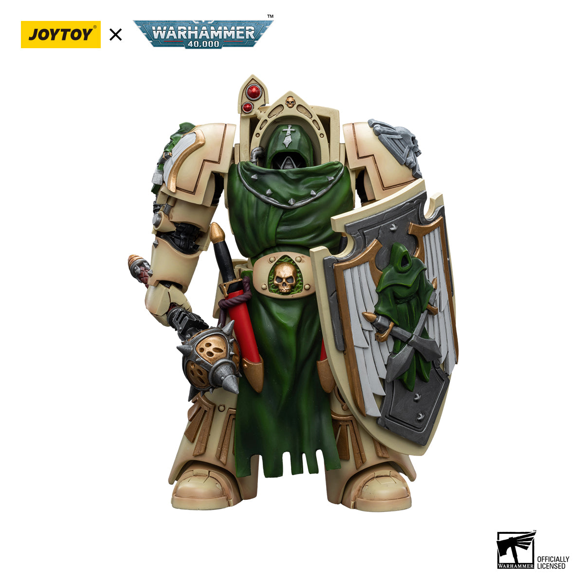 JOYTOY Action Figure 1/18 Dark Angels Deathwing Knight with Mace of Absolution 2 Model Birthday Gifts 