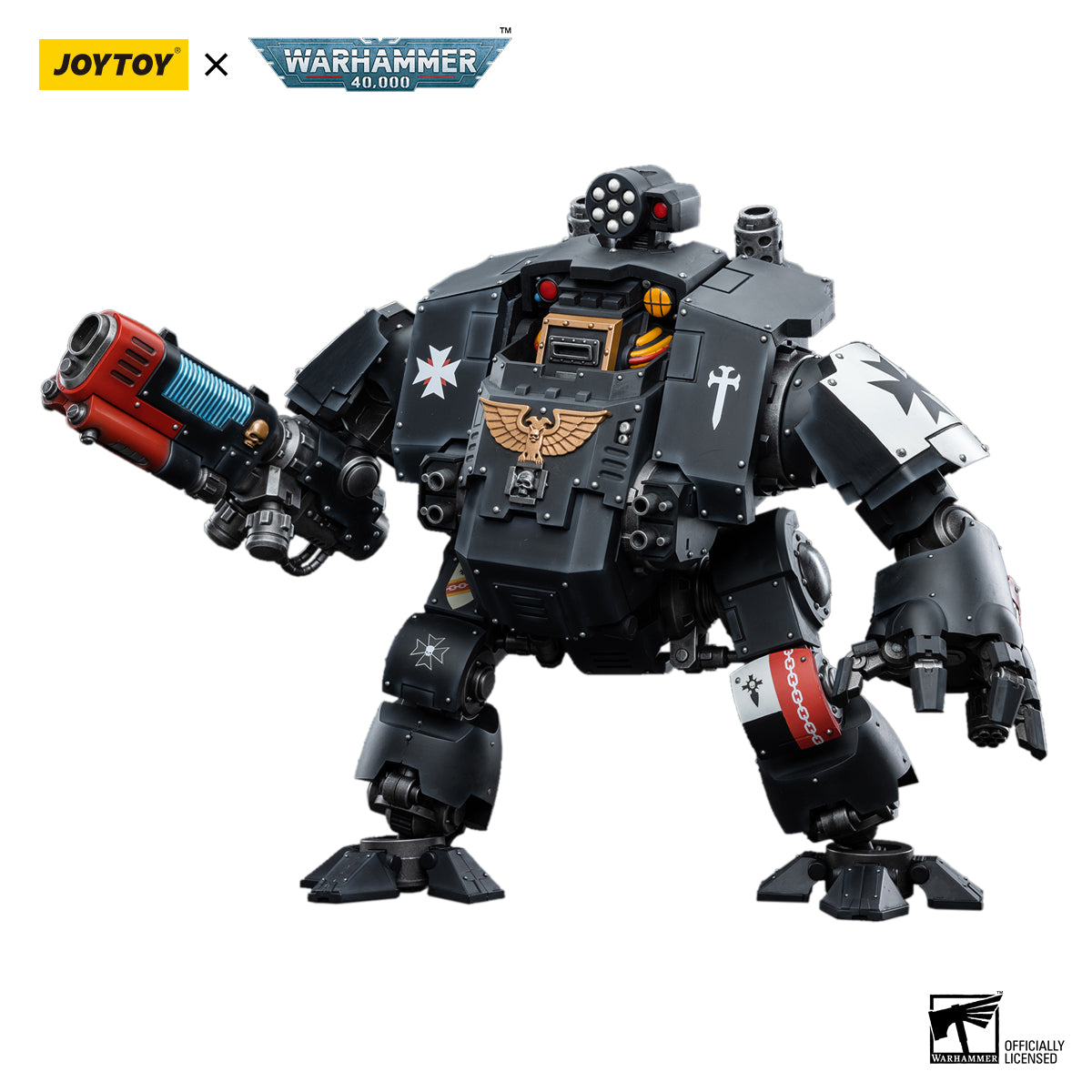 [IN STOCK]JOYTOY Warhammer 40K Action Figure 1/18 Black Templars Redemptor Dreadnought