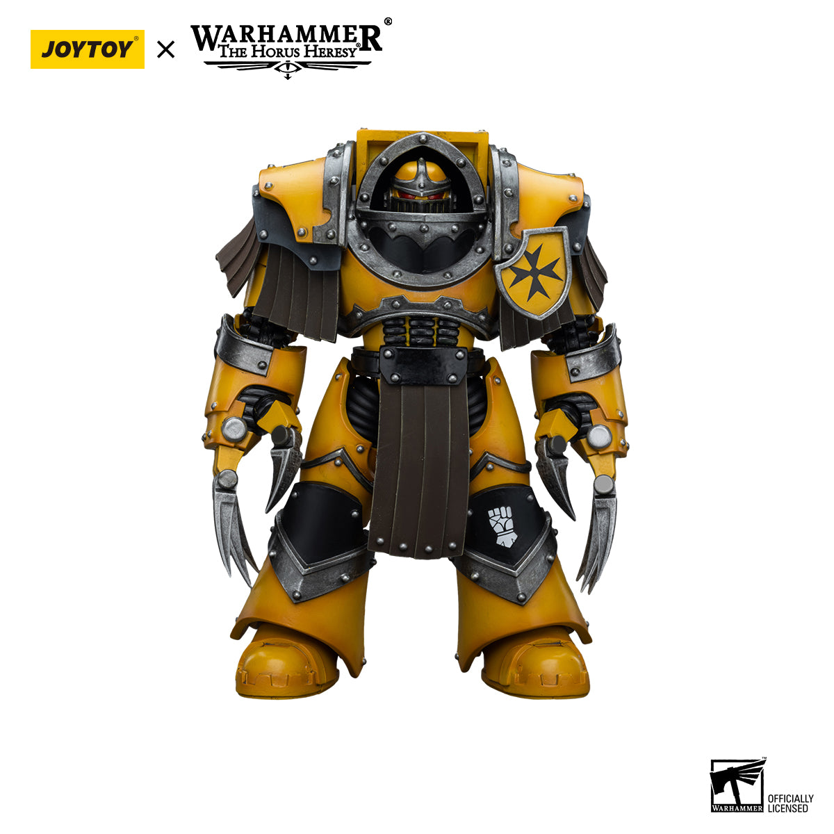 JOYTOY Action Figure 1/18 Imperial Fists Legion Cataphractii Terminator Squad Legion Cataphractii with Lightning Claws Model Birthday Gifts