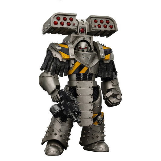 JOYTOY Warhammer 40,000 The Horus Heresy 1/18 Action Figure-Iron Warriors Tyrant Siege Terminator with Rocket Launcher Collection Model Birthday Gift
